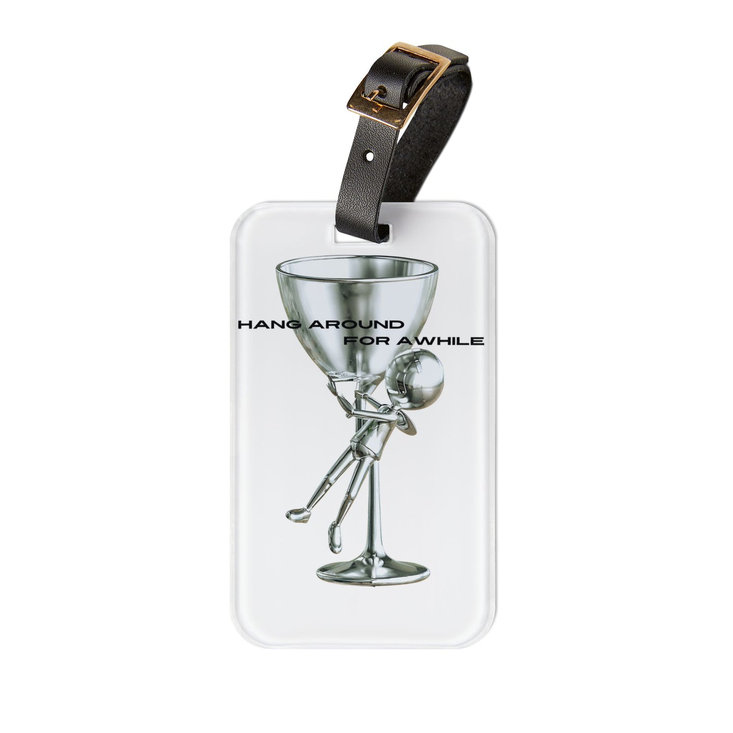 METALLIC MAN luggage tag