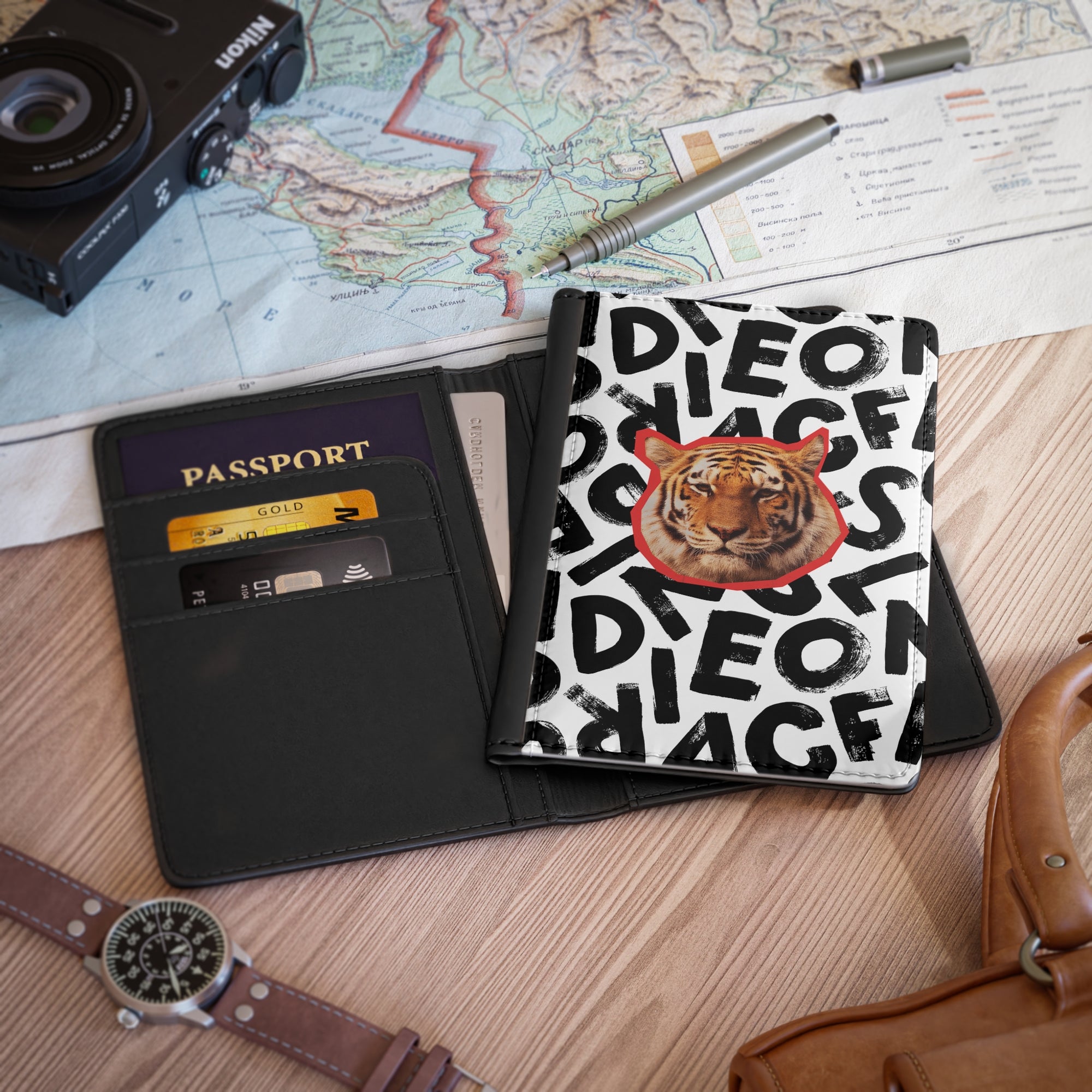 TIGER SCRAMBLE passport cover