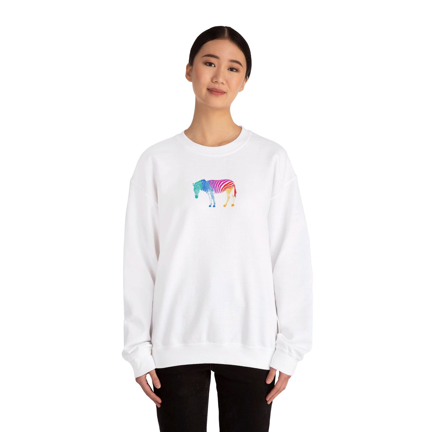 RAINBOW ZEBRA sweatshirt