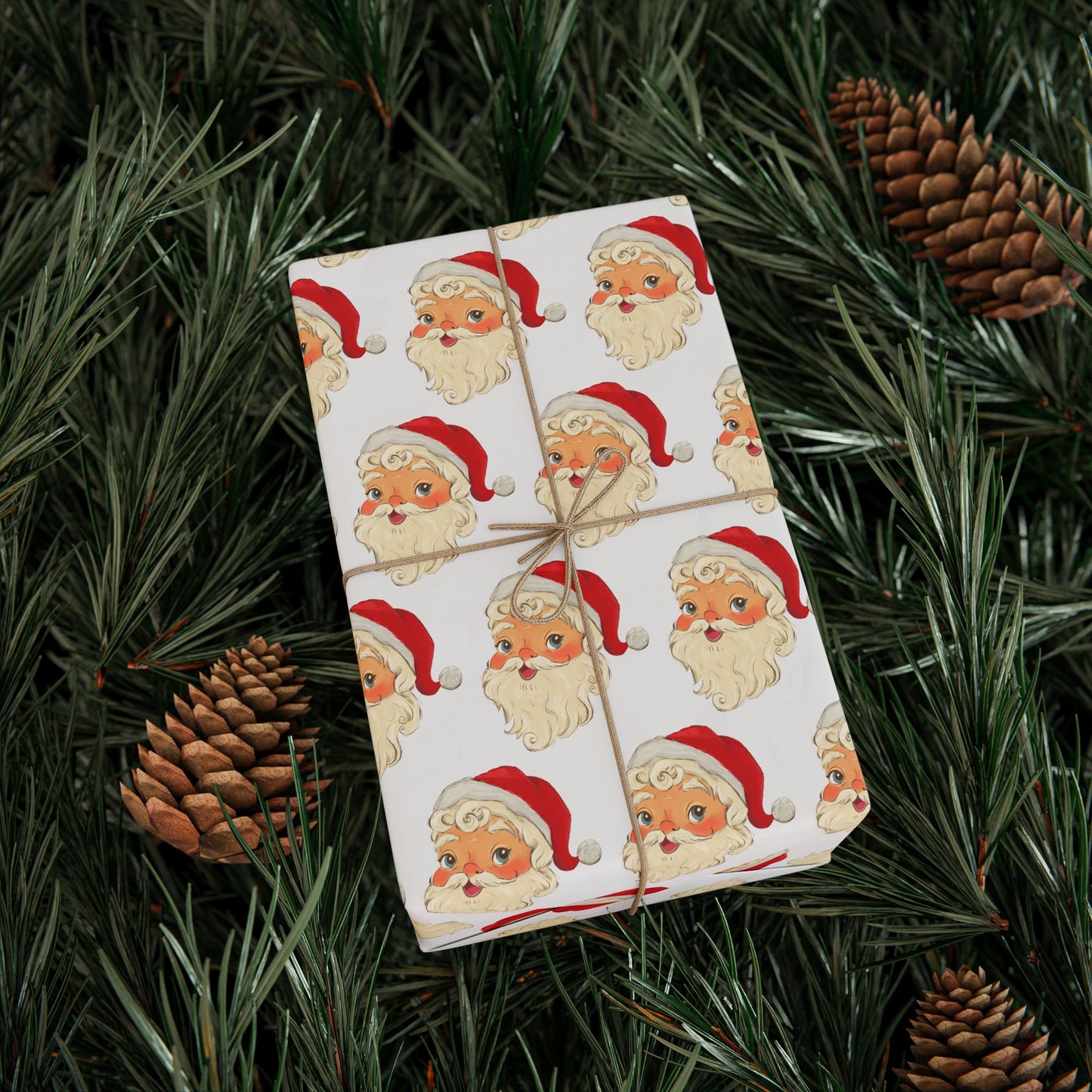 VINTAGE SANTA wrapping paper