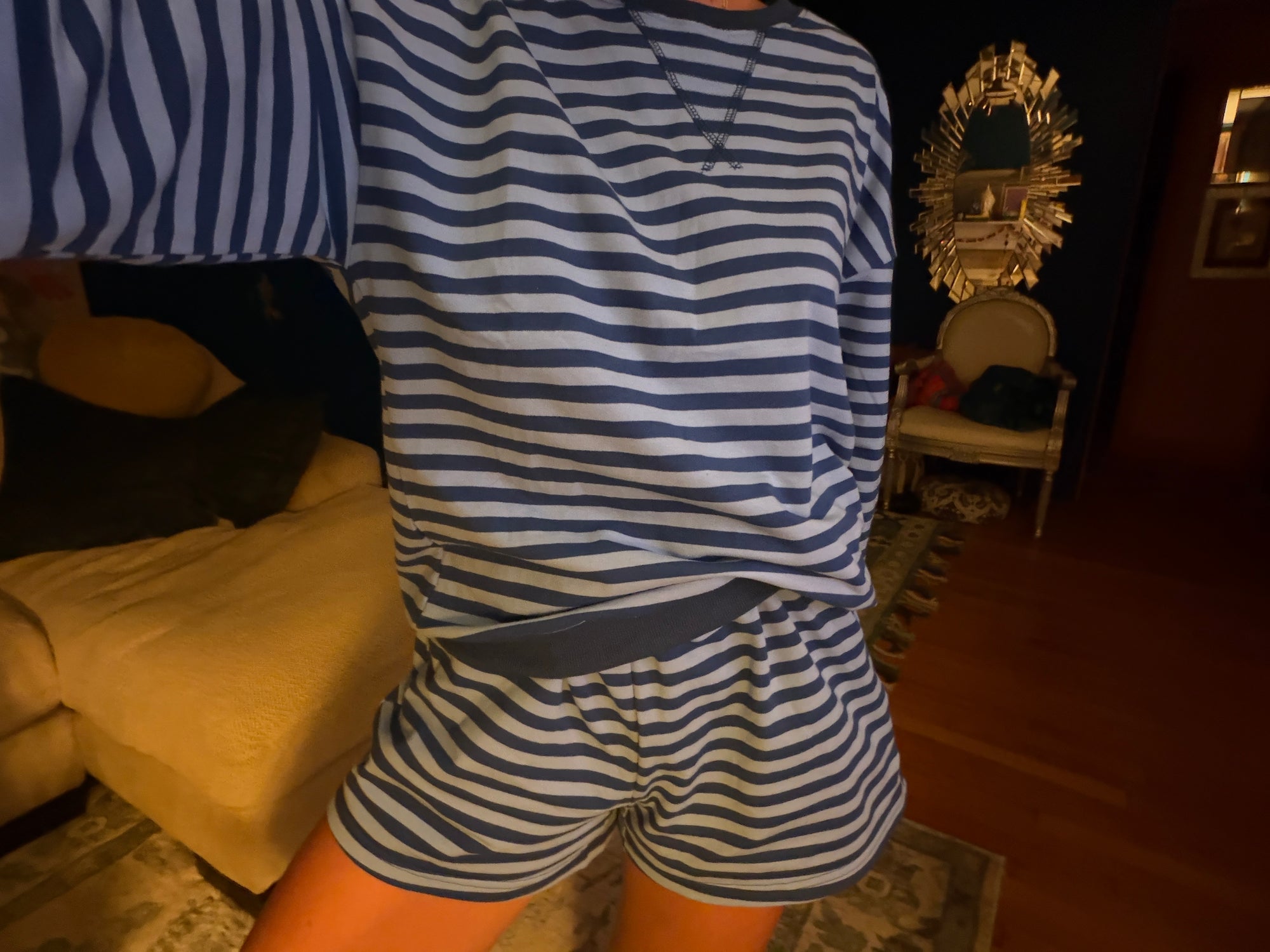 SIMONE BLUE sweatshirt & shorts set