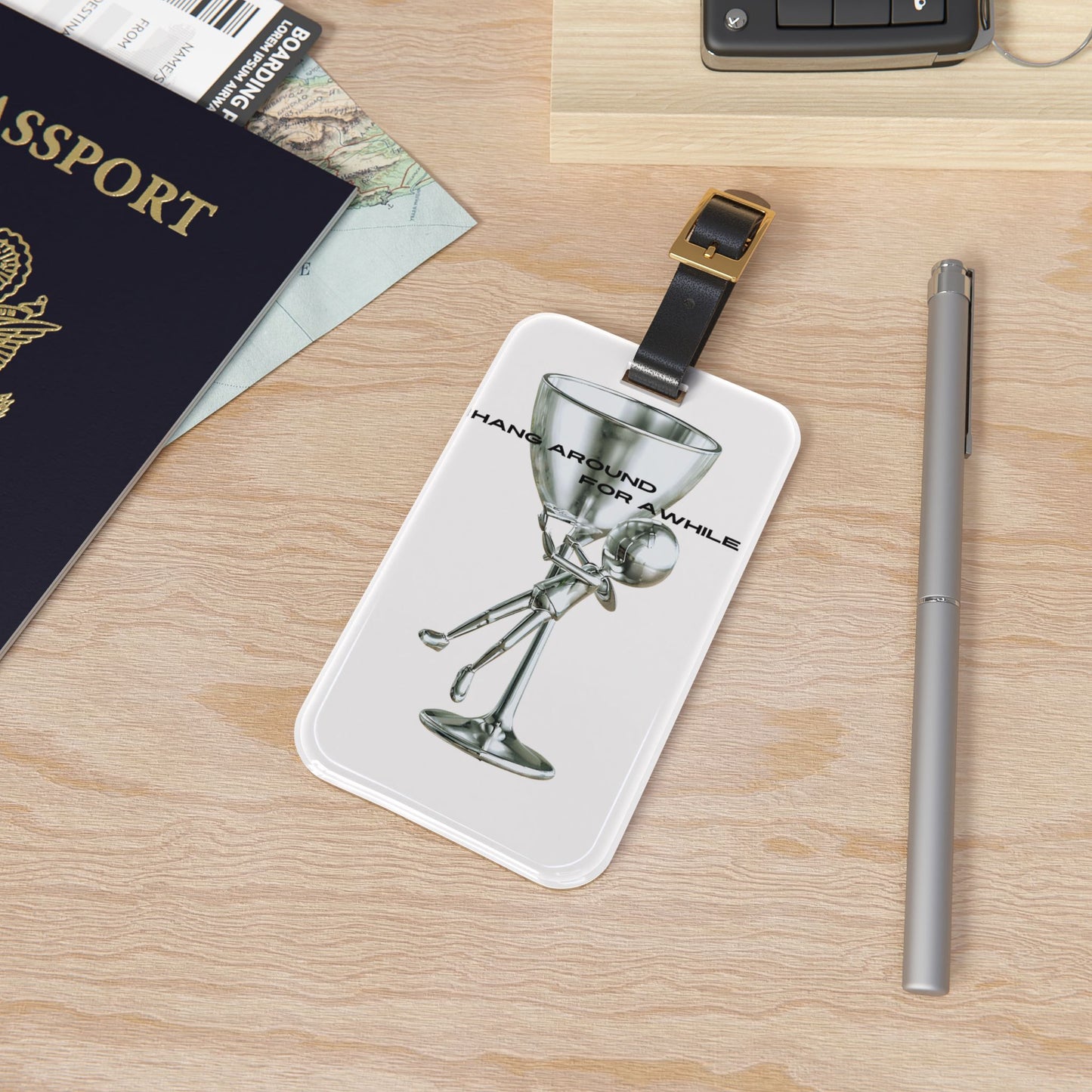 METALLIC MAN luggage tag