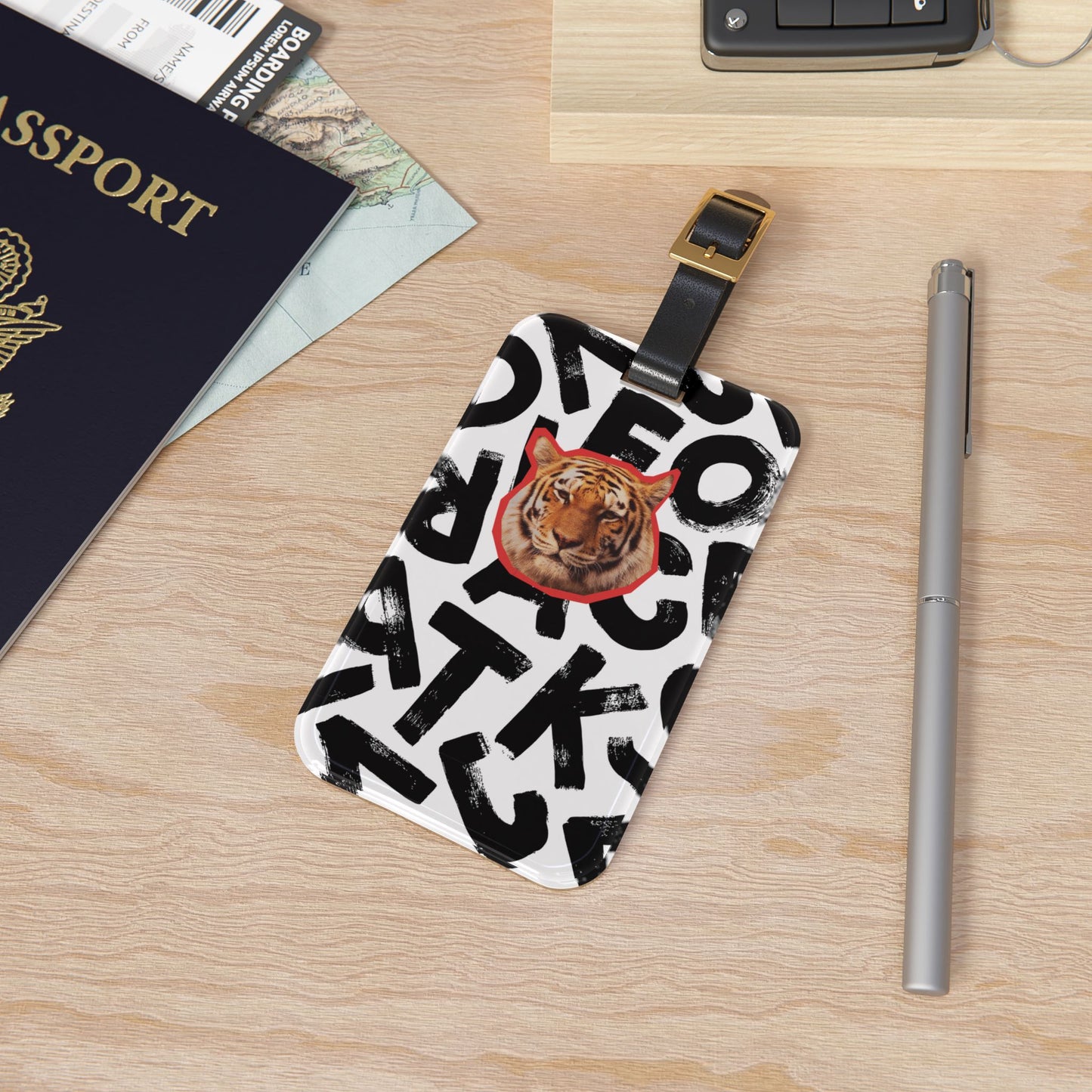 TIGER SCRAMBLE luggage tag