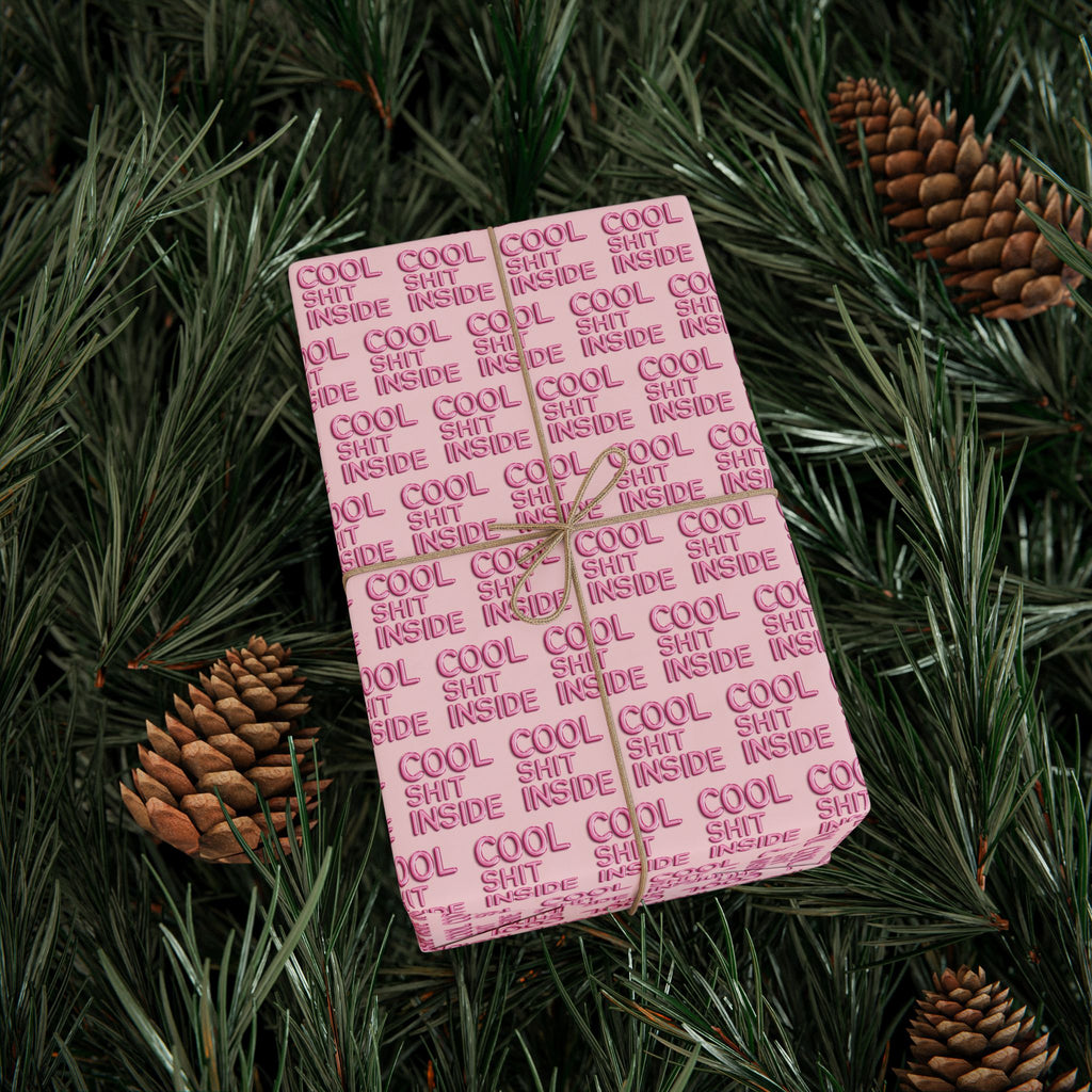 COOL SHIT INSIDE wrapping paper