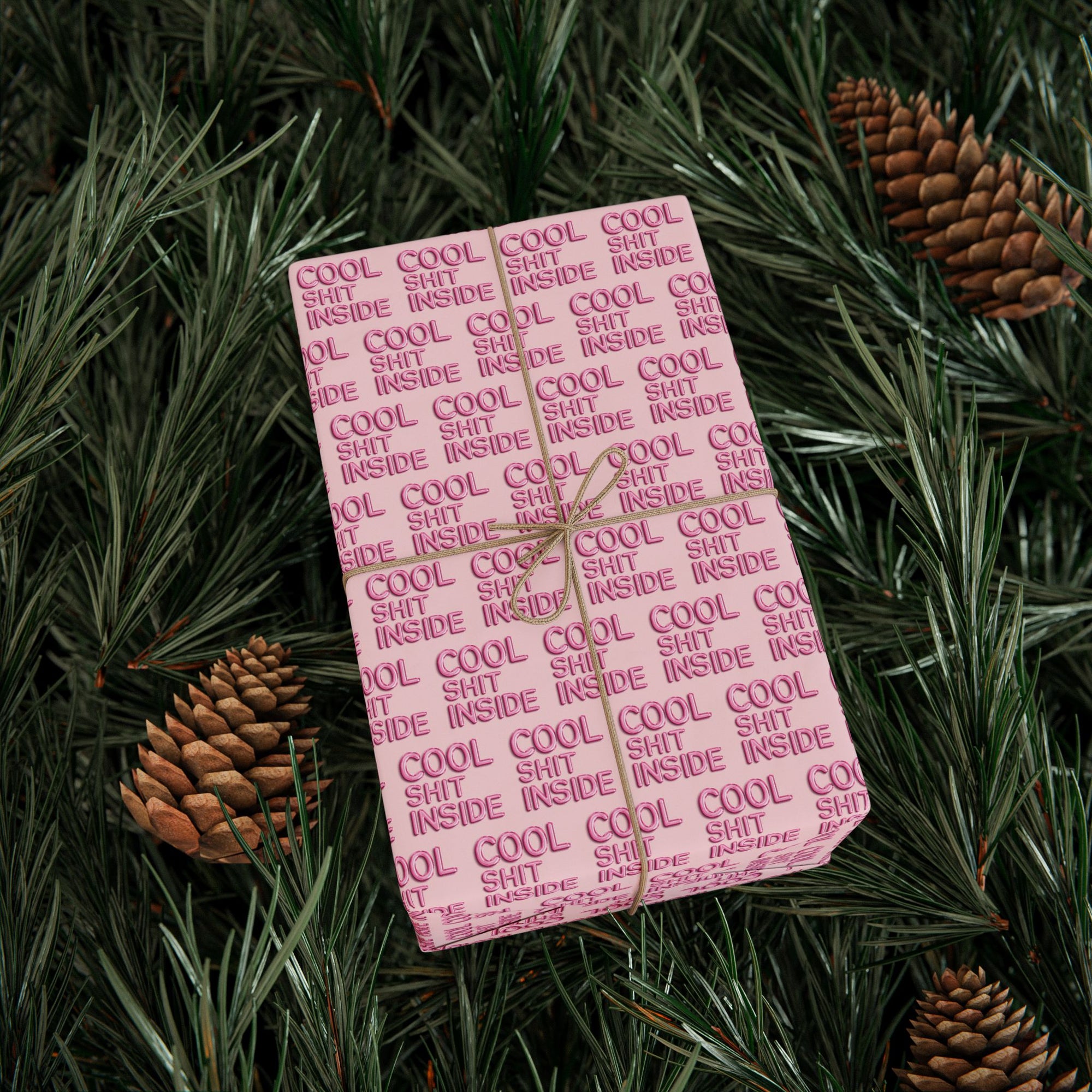 COOL SHIT INSIDE wrapping paper