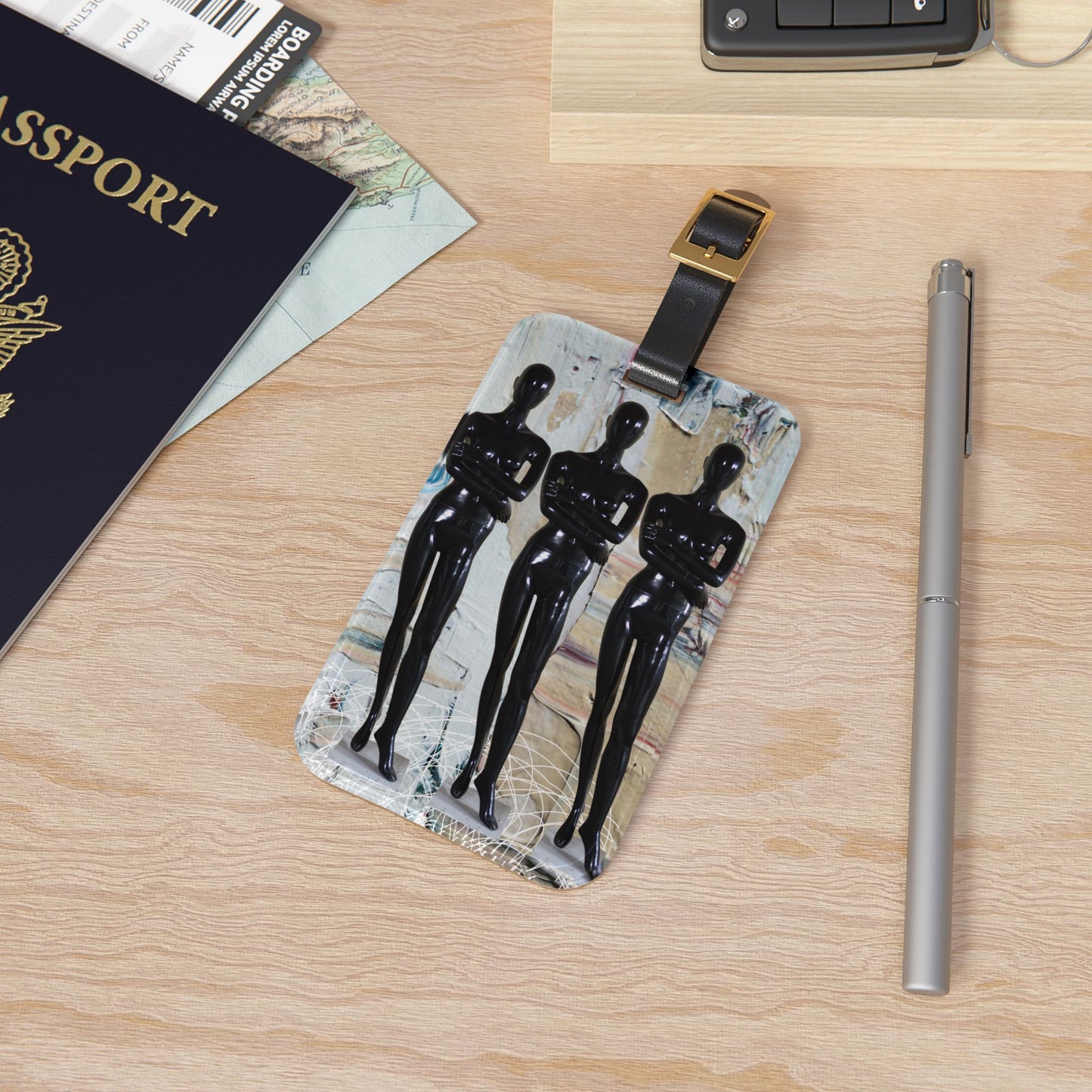 SASS IN STONE luggage tag