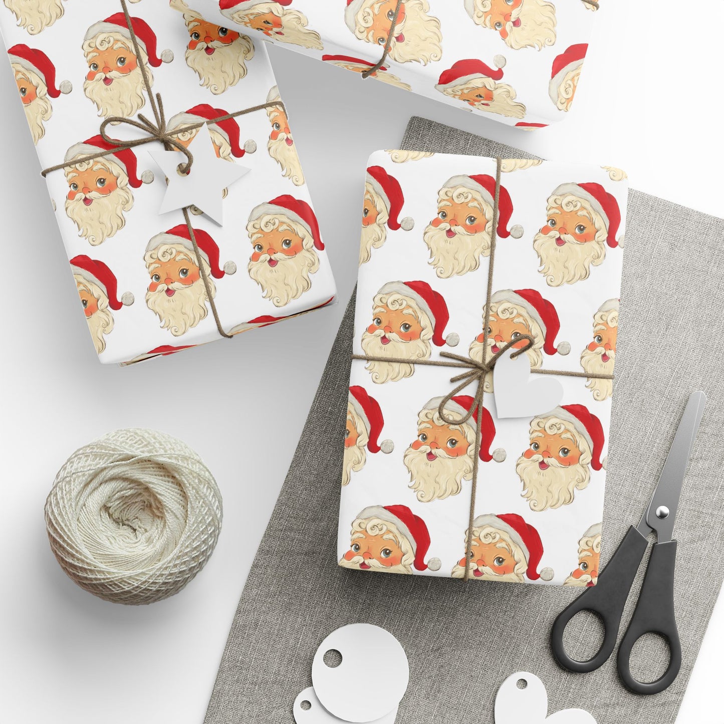 VINTAGE SANTA wrapping paper