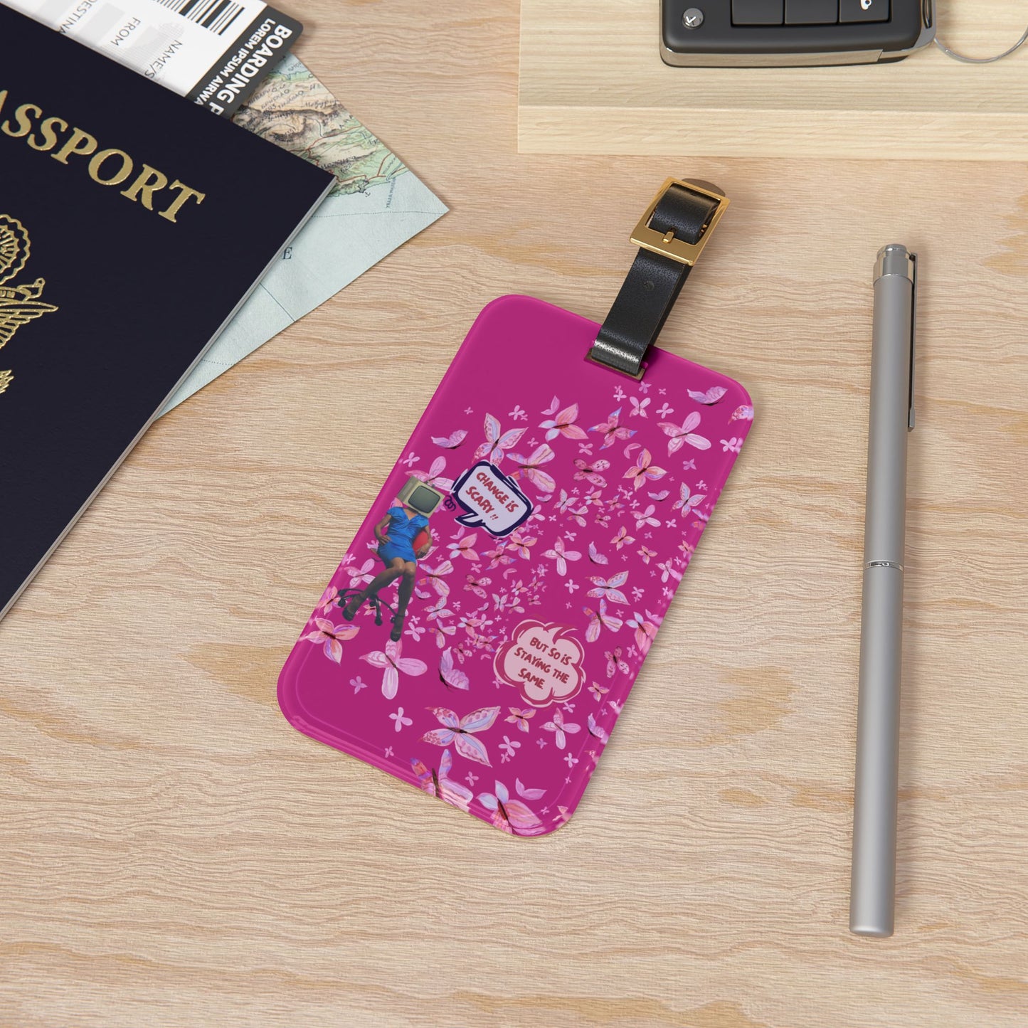 BUTTERFLY WISDOM luggage tag