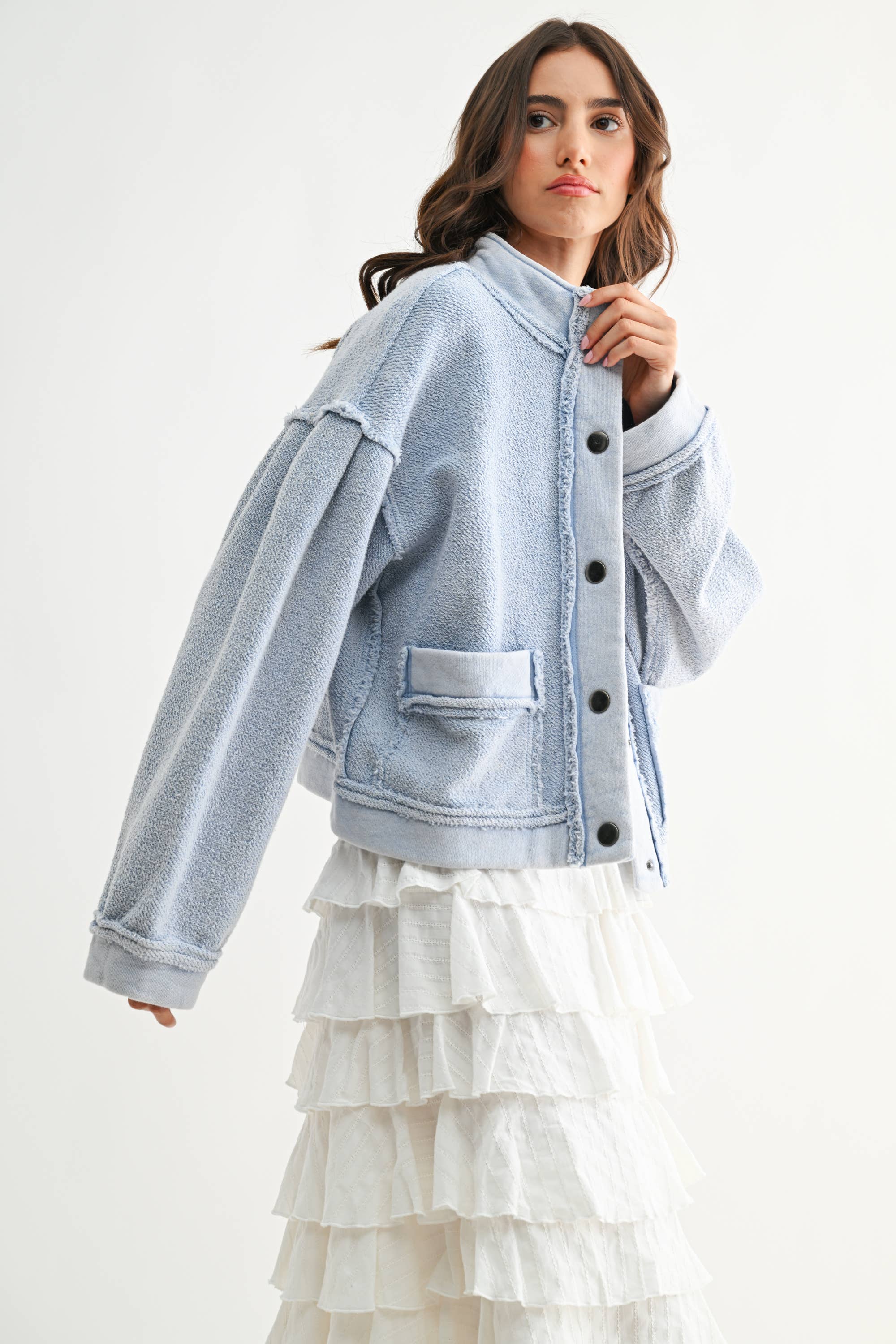 CLOUD FRONT BUTTON jacket
