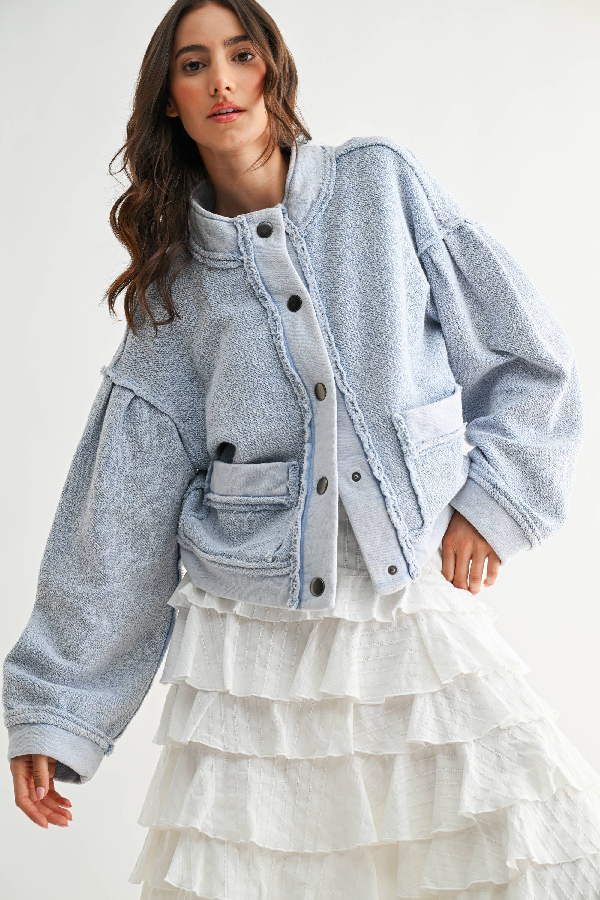 CLOUD FRONT BUTTON jacket