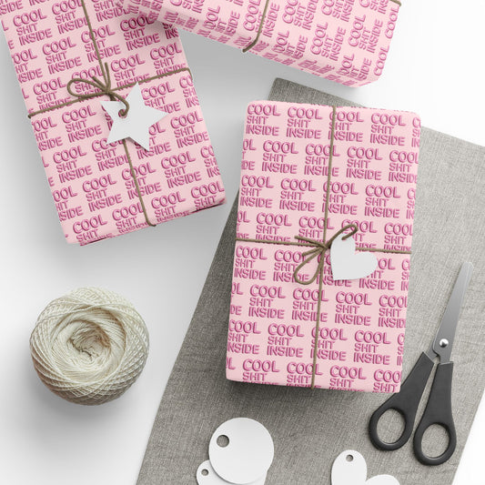 COOL SHIT INSIDE wrapping paper