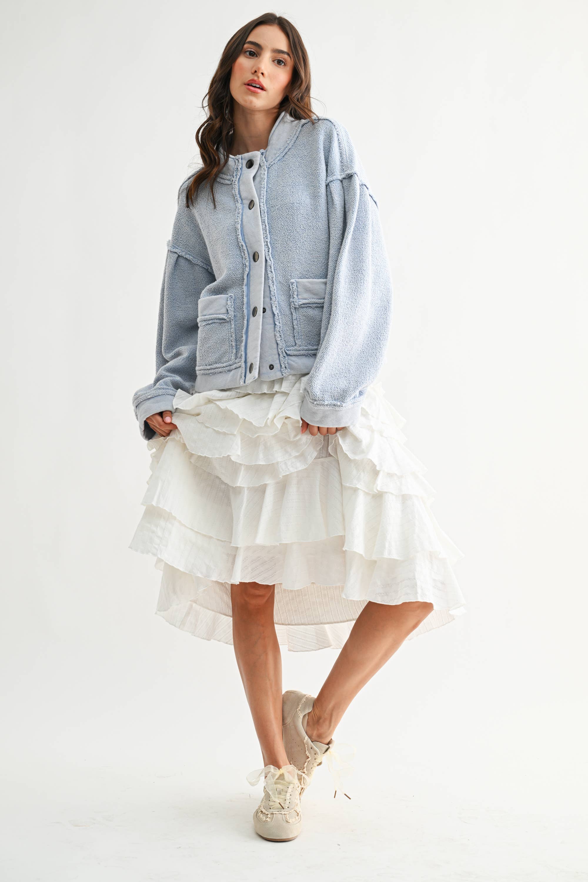 CLOUD FRONT BUTTON jacket