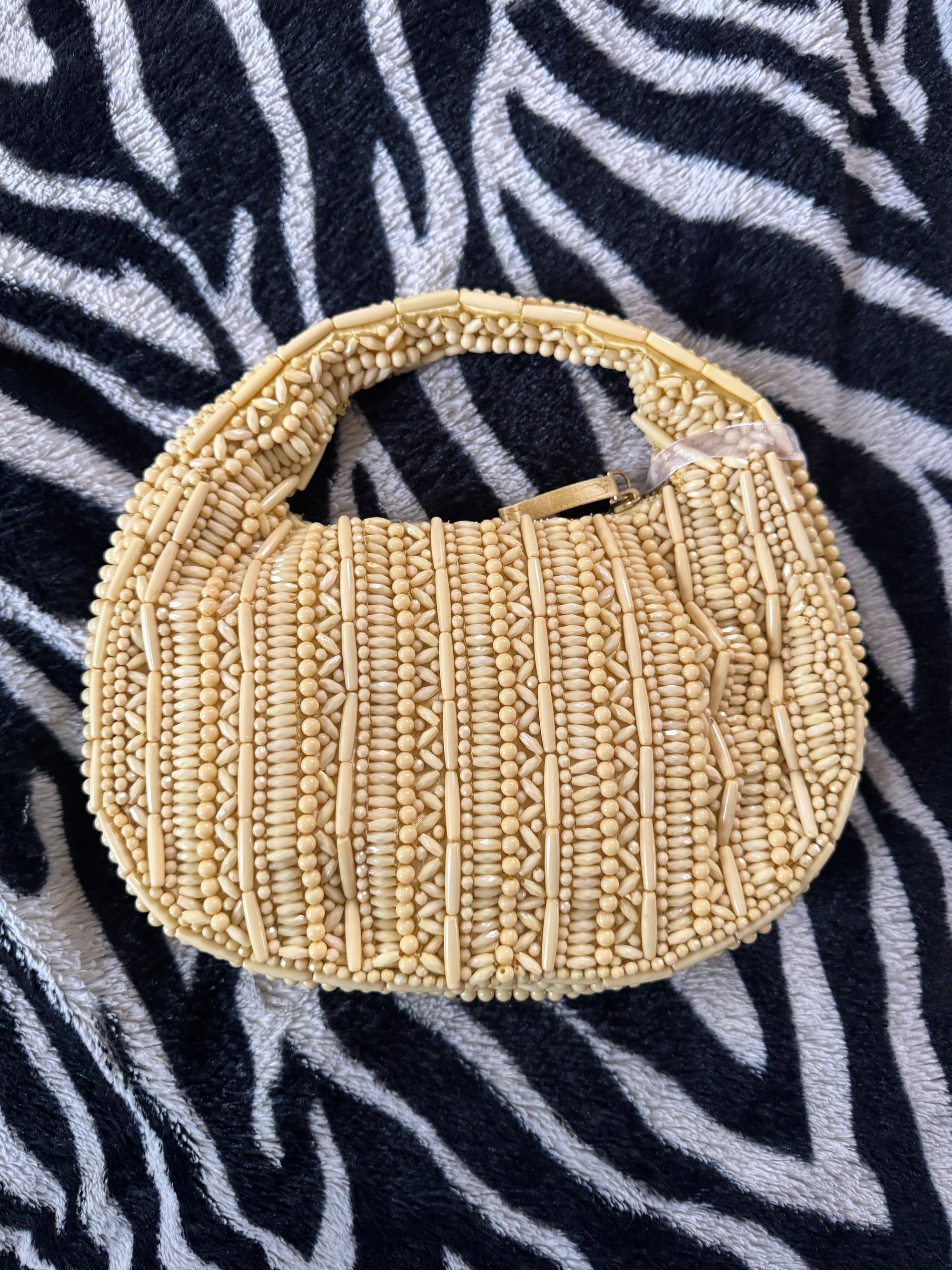 SUNNY SIDE UP BEADED PURSE