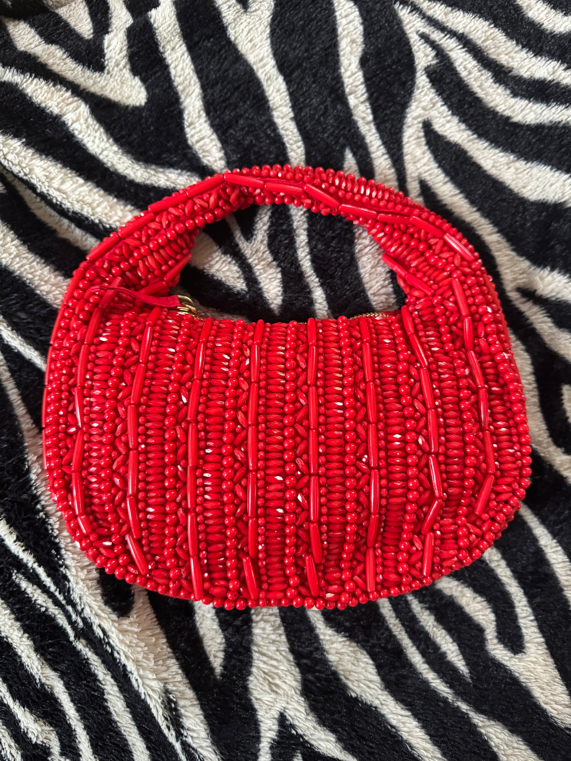 CHERRY BOMB BEADED PURSE
