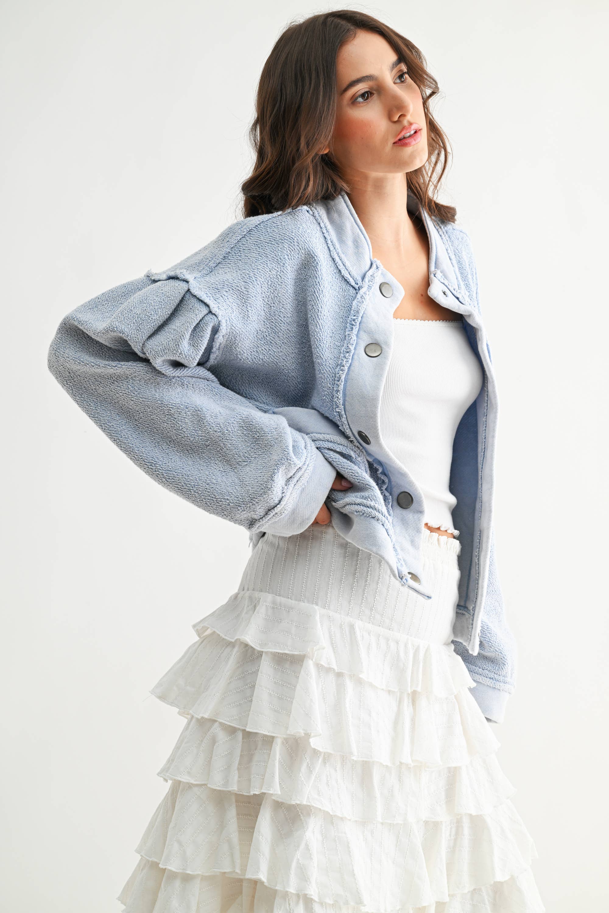 CLOUD FRONT BUTTON jacket